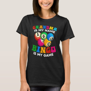 Camiseta Jugador de Bingo Nana Gambling Grandma Lottery Ret