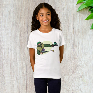 Camiseta Jugador de bola de pintura con deportes de acción 