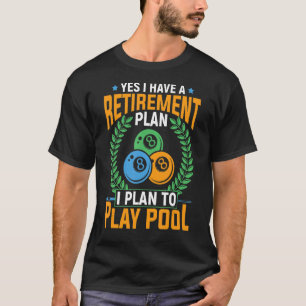 Camiseta Jugador de bolas de billar retirado Snooker Billia