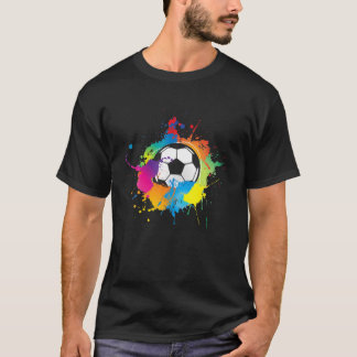 Camiseta Jugador de bolas de fútbol regalo Funny Colorful S