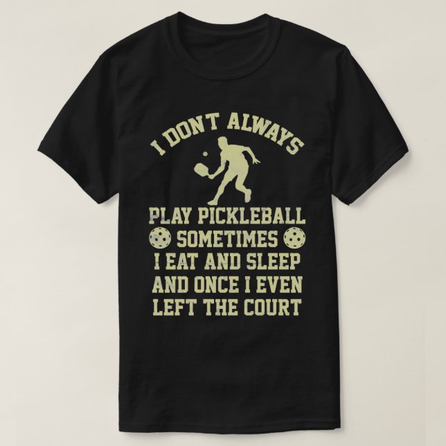 Camiseta Jugador de bolas de picnic masculino divertido (Diseño del anverso)