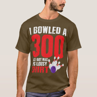 Camiseta Jugador de boliche Equipo 300 Juego perfecto Strik