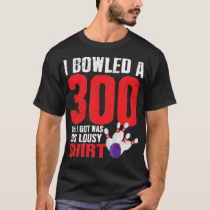 Camiseta Jugador de boliche Equipo 300 Juego perfecto Strik