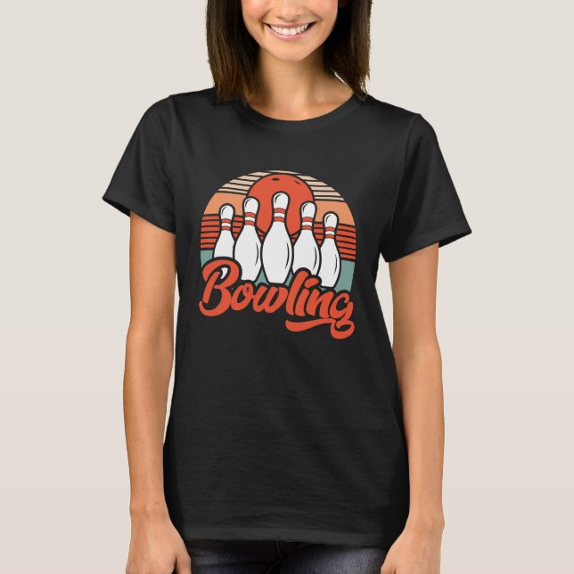 Camiseta jugador de boliche juego de bolos 1 (Anverso)