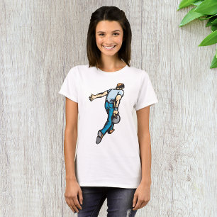 Camiseta Jugador de boliche retro lanzando bolas