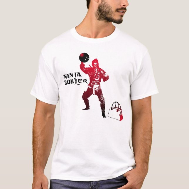 Camiseta Jugador de bolos de Ninja (Anverso)