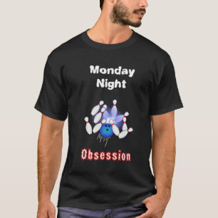 Camiseta Jugador de bolos obsesionado de lunes