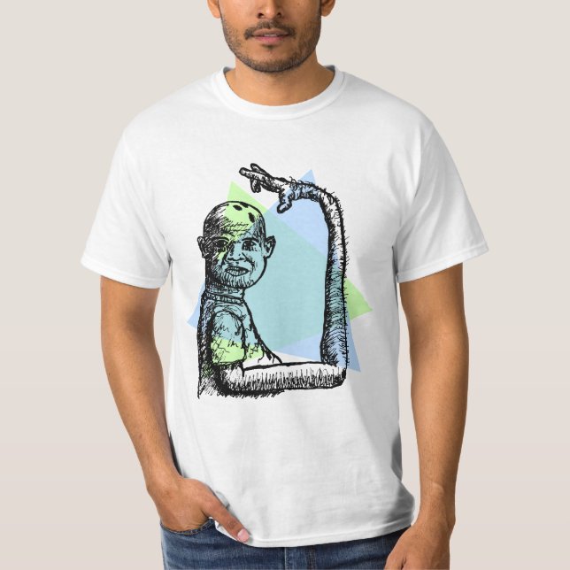 Camiseta Jugador de bolos - triángulos (Anverso)