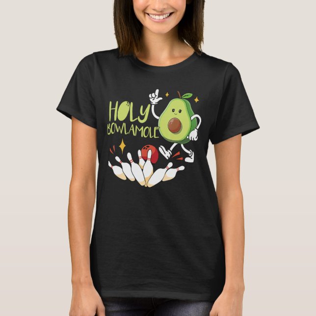 Camiseta Jugador de bowling sobre aguacate (Anverso)
