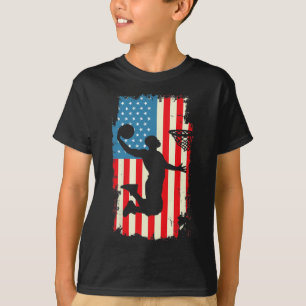 Camiseta Jugador de Bysketbyll Bandera Americana Hombres Vi