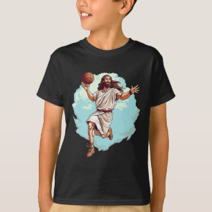 Camiseta Jugador de Bysketbyll Jesus Hoops Jugando Bbyll Lo