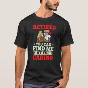 Camiseta Jugador de cartas de juego de la máquina de tragap
