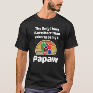 Camiseta Jugador de cartas de papel de póquer apostando fic