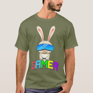 Camiseta Jugador de Conejo de Pascua Niños Gift Gaming Gráf