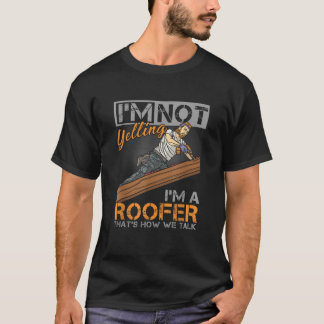Camiseta Jugador De Construcción Mecánica Del Techo De Mart
