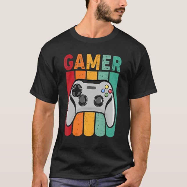 Camiseta Jugador De Control De Videojuegos Para Adolescente (Anverso)