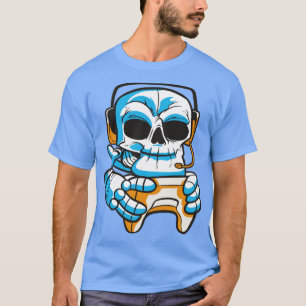 Camiseta Jugador de cráneo con joystick