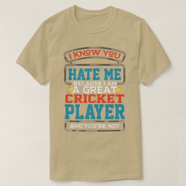 Camiseta Jugador de cricket1 (Diseño del anverso)