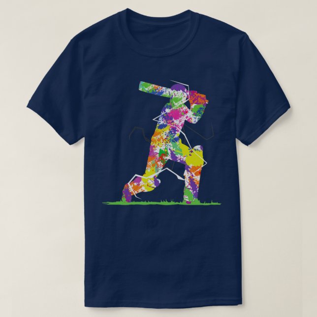 Camiseta Jugador de cricket8 (Diseño del anverso)