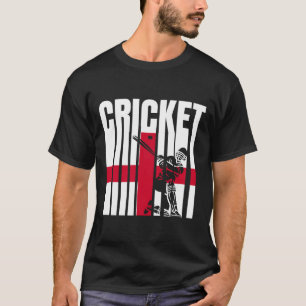 Camiseta Jugador de cricket bandera inglesa 