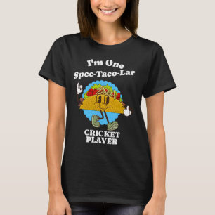 Camiseta Jugador de cricket divertido taco apreciación cita