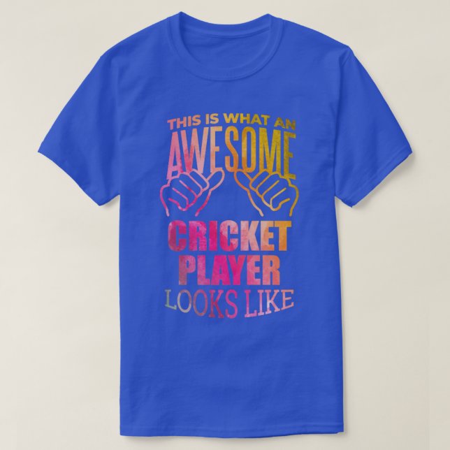 Camiseta Jugador de críquet24 (Diseño del anverso)