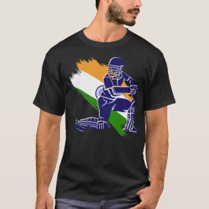 Camiseta Jugador de críquet de la India