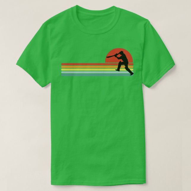 Camiseta Jugador de críquet retro (Diseño del anverso)
