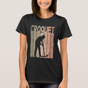 Camiseta Jugador de Croquet Antiguo Aficionado al Croquet R