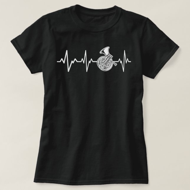 Camiseta Jugador de cuerno de instrumentos de regalo del la (Diseño del anverso)