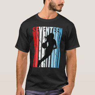 Camiseta Jugador de cumpleaños 17º Chica Retro de Mujeres