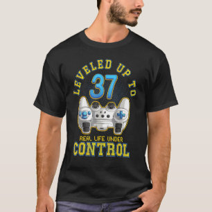 Camiseta Jugador De Cumpleaños 37 Con Un Nivel De Juego De