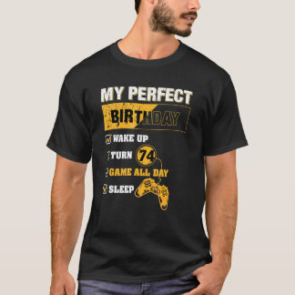 Camiseta Jugador de cumpleaños 74 años