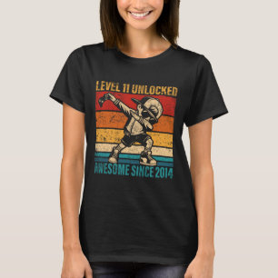 Camiseta Jugador de cumpleaños de 11 años Dabbing Boy 11º n