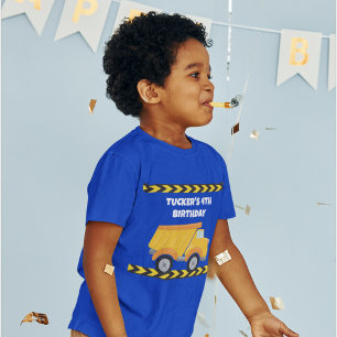 Camiseta Jugador de Cumpleaños de Construcción Camión Camió