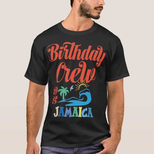Camiseta Jugador de cumpleaños Jamaica 2023 Vacaciones fami (Anverso)