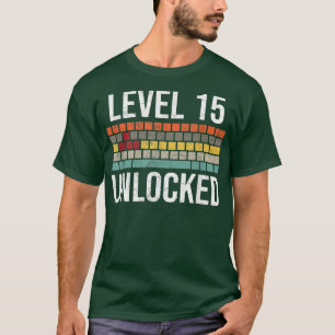 Camiseta Jugador de cumpleaños número 15 para niños de nive