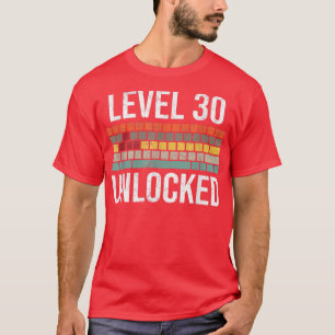 Camiseta Jugador de cumpleaños número 30 para hombres nivel