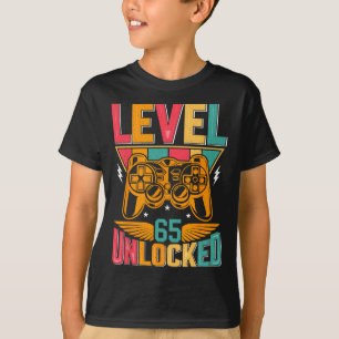 Camiseta Jugador de cumpleaños número 65 desbloqueado de vi
