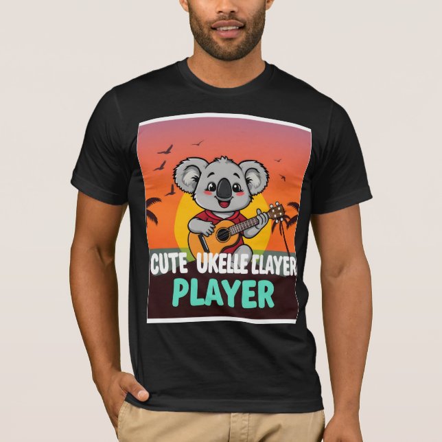 Camiseta Jugador de Cute Ukulele Koala T-Shirt (Anverso)
