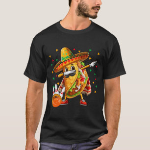 Camiseta Jugador de Dabbing Taco en boliche Cinco De Mayo