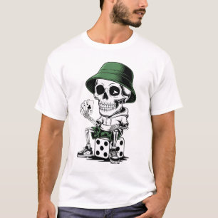 Camiseta Jugador de Dados de Esqueleto Genial – Estilo de R
