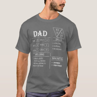 Camiseta Jugador de Dados de Rol Roleando Papá Dragón Habil