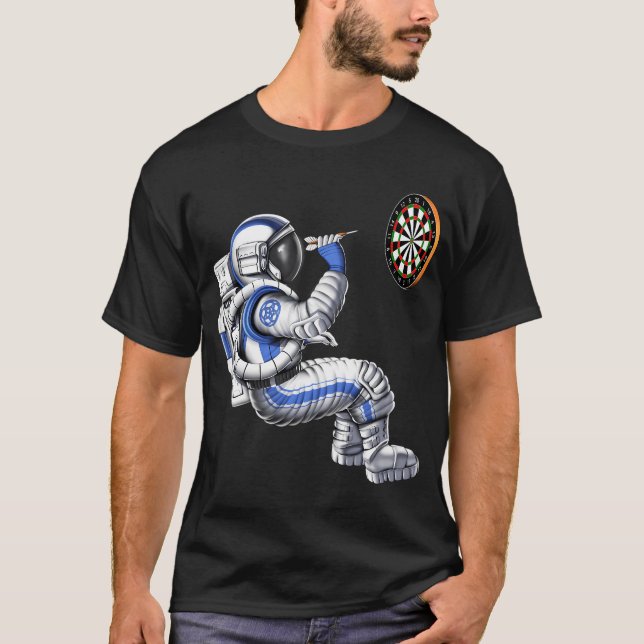 Camiseta Jugador de Dardos Astronauta (Anverso)