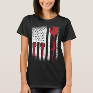 Camiseta Jugador de dardos gráfico de EE. UU. Dardos Diagra