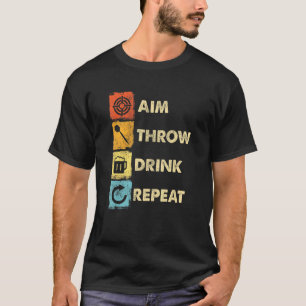 Camiseta Jugador de Dardos Lanzando Dardos Consejo 4