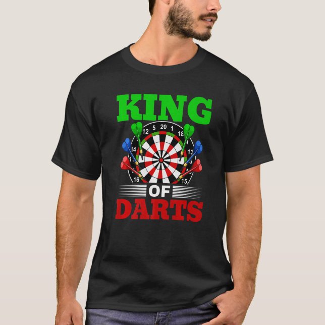 Camiseta Jugador De Dart Darts Rey De Dats 1 (Anverso)
