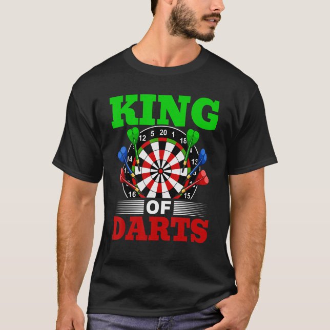 Camiseta Jugador De Dart Darts Rey De Dats 1 (Anverso)