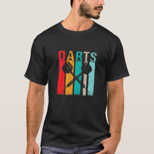 Camiseta Jugador de Dartboard Retro Dart Vintage Arrow Dart