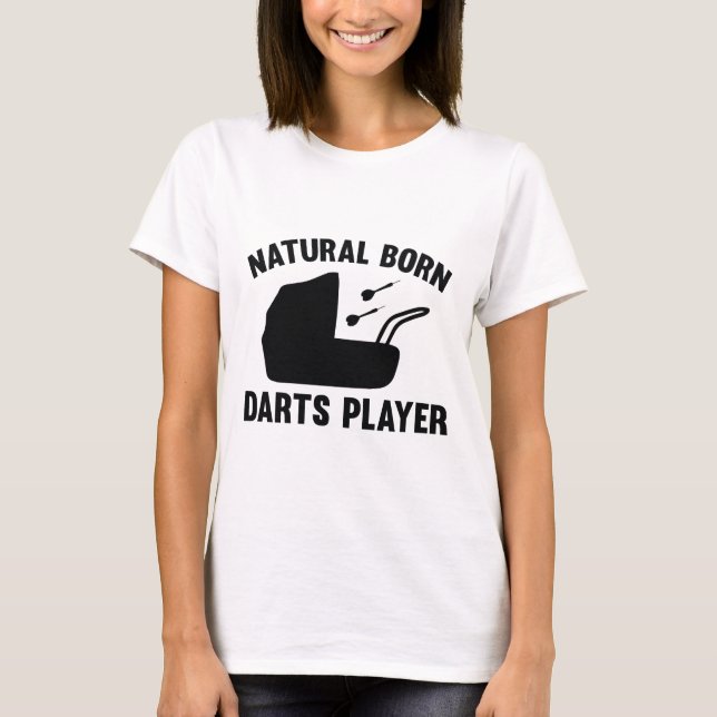 Camiseta Jugador de Darts Born Natural (Anverso)